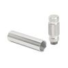 Cue Tip Pricker Tool with Key Chain 6063 Aluminum Prick Storage 2 in 1 Prevent Slip Billiard Cue Tip Pick Silver