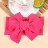 5inch Fabric Hair Bows for Baby Headbands Elastic Soft Newborn Headbands for Baby Girls Children Turban Infant Hair Accessories