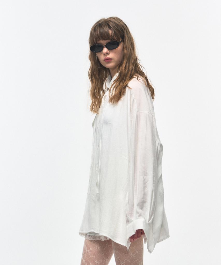 NEALIZE Rayon Strap Blouse White