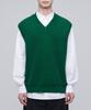 Musinsa Standard Oversized V-Neck Knit Vest [Jolly Green]