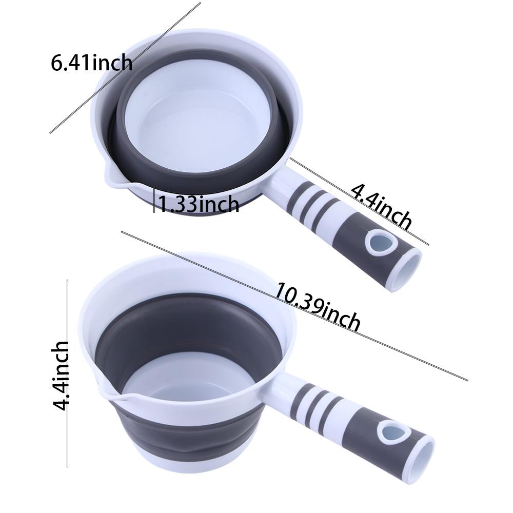 Multifunction Foldable Space Saving Collapsible Water Scoop Dipper Water Ladle Bath Spoon