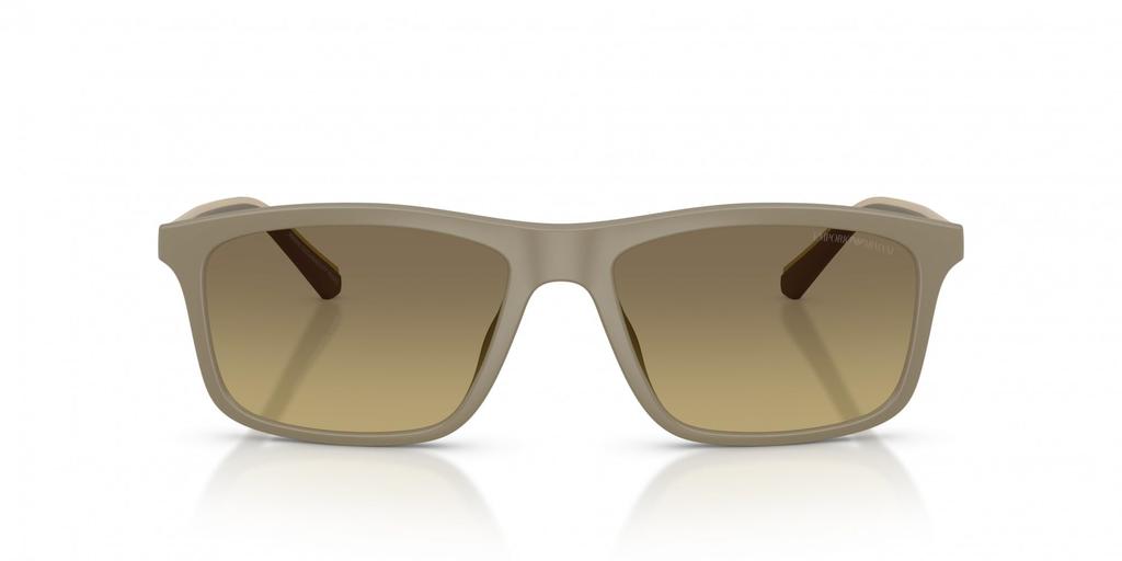 EMPORIO ARMANI matte gradient 5437G957 0EA4257U sunglasses, beige, brown, grey, 57mm,