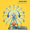Wirbelnde Riesenradblöcke für Kinder, elektrisch leuchtendes Riesenrad für den Spielplatz, zum Zusammenbauen, neues Weihnachtsgeschenk, Ornamente