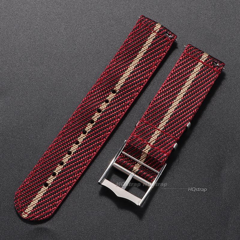 Premium Nylon Uhrenarmband für Rolex 20mm 22mm Militärarmband für Seiko Stoff Leinwand Armband für Damen Herren Armee Sport Armband