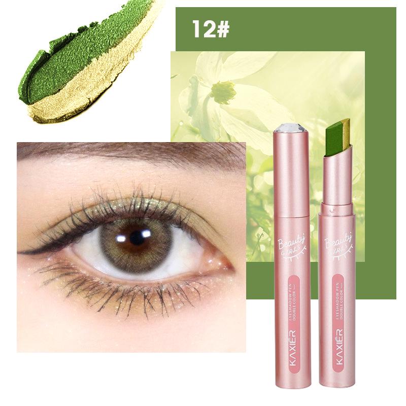 

Cahill Shimmering Gradient Eyeshadow Stick - Two-Color, Smudge-Proof, Earth Tone Makeup