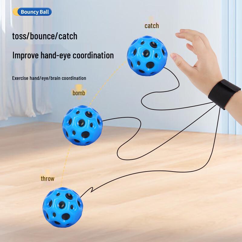 High-Bounce Elastic Wrist Ball