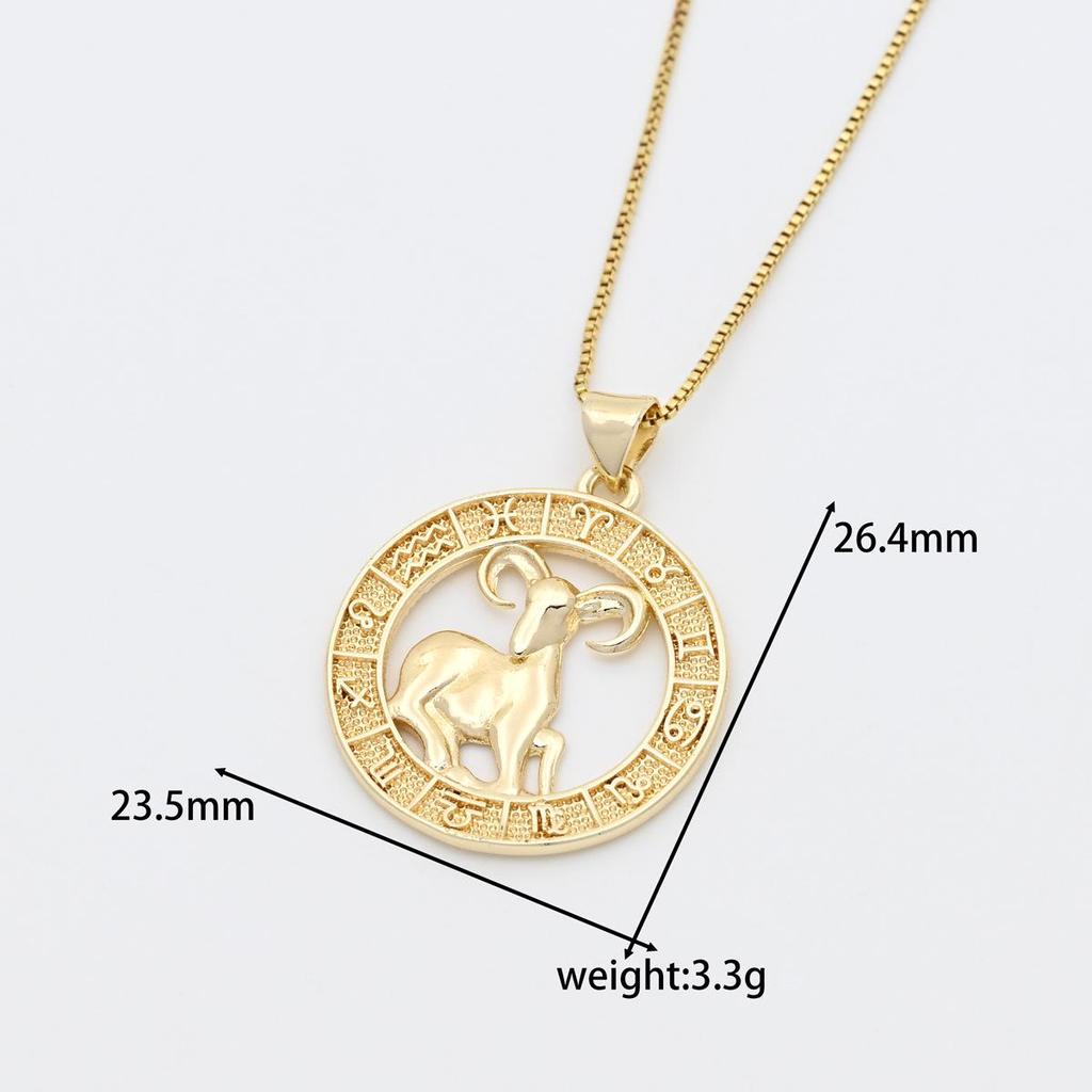 Zodiac Constellation Pendant Necklace for Men and Women - Elegant DIY Jewelry Accessory