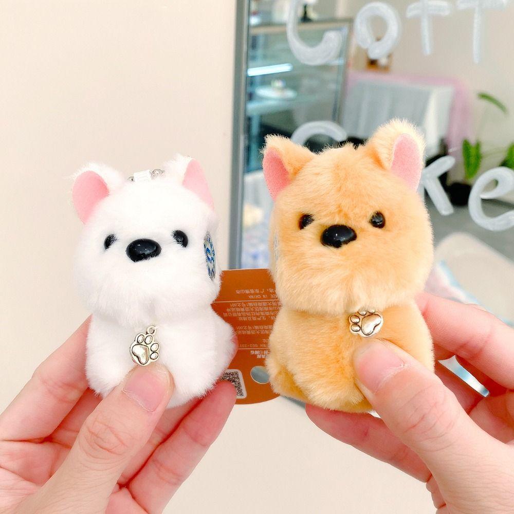 2 Stück Beutel Hängender Kragen Brillen Hund Anhänger Niedlich Magnetisch Hund Schlüsselanhänger Schlüssel Dekoration