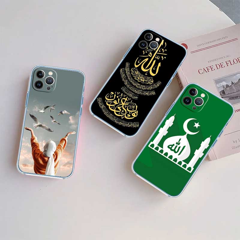 RE46 Muslim Girls Hijab Transparent Phone Case for Motorola Moto Edge 20 30 40 50 S30 Fusion Ultra Pro Neo Lite + G200 G23