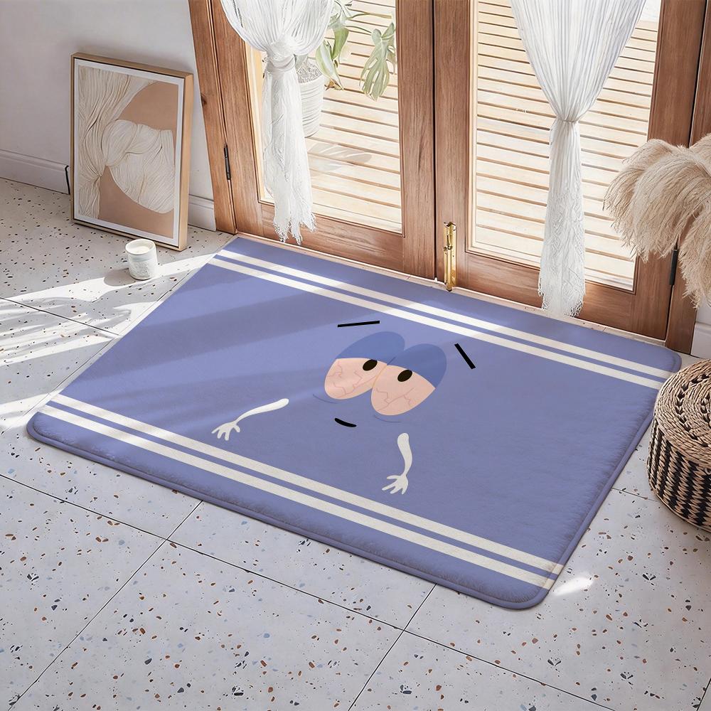 

S-South Park Towelie Cartoon Floor Mat Eco - Flannel Doormat Non-Slip Odorless Indoor Floor Rug Soft Short Plush Home Mat 40x60cm