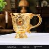 Vintage European Alloy Goblet Embossed Enamel Mini Liquor Wine Cup Multi Colors For Wedding Home Bar Table Decor Gift