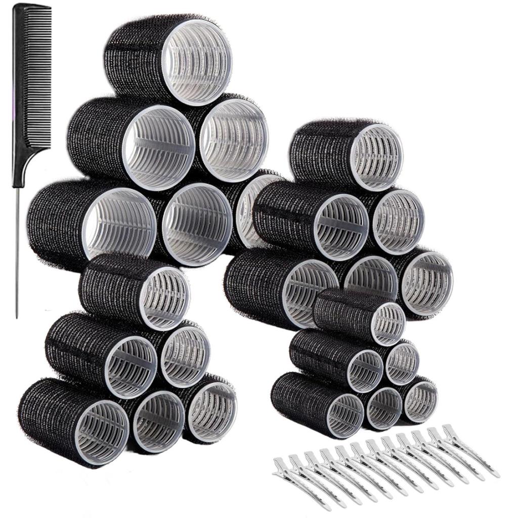 Eight-Character Air Bangs Curler Set with Clips and Comb - Effortless Air Bangs Styling Tool