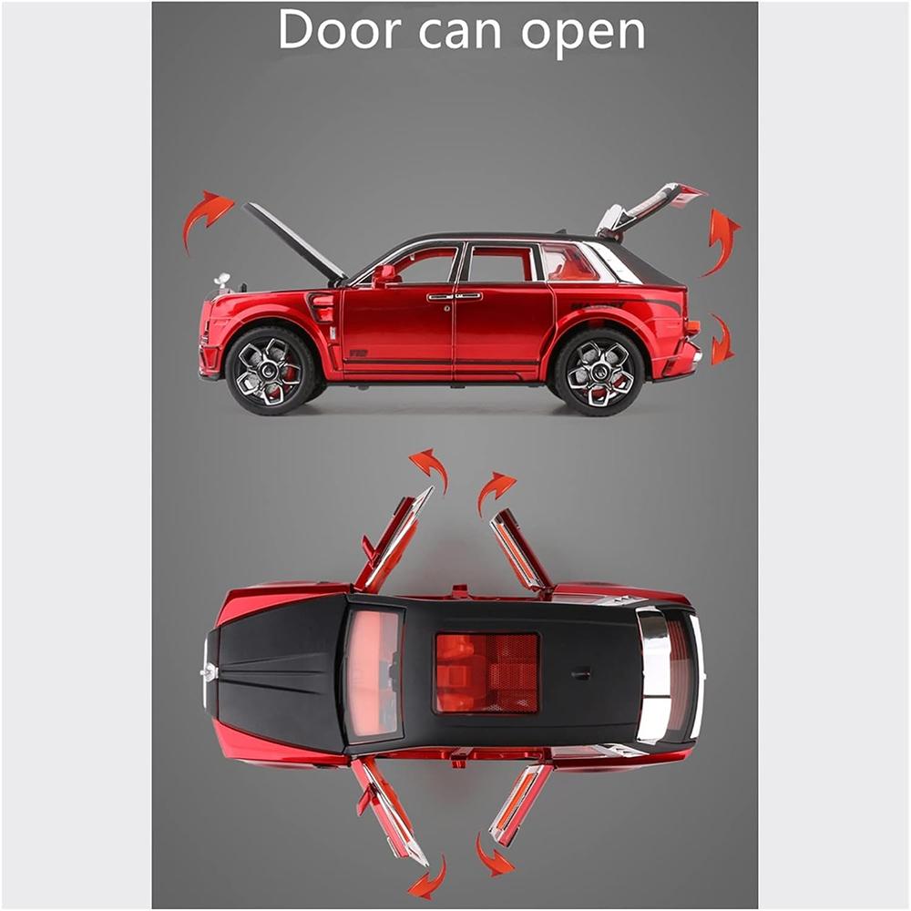 1/32 Scale Exclusive Alloy Metal Pull Back Die-cast Car CULLINAN MASORY Diecast Metal Pullback Toy Car with Openable Doors,Light Music Gifts Toy