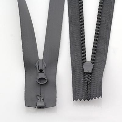 5# 50/55/60/65/70/75/80/85/90/95/100/120/150 cm Cremallera de nailon impermeable de extremo abierto DIY Chaqueta Bolsa Cremalleras Accesorios de costura