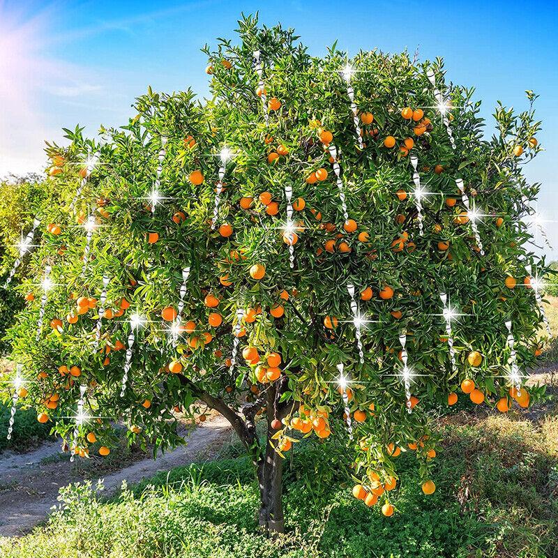 Outdoor Bird Repeller Reflective Scare Stick Spiral Bird Repeller Deterrent Reflective Stick Agricultural Scare Bird Decoration