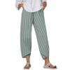 Pants For Women Summer Casual Wide Leg Elastic Waist Print Pants With Pockets