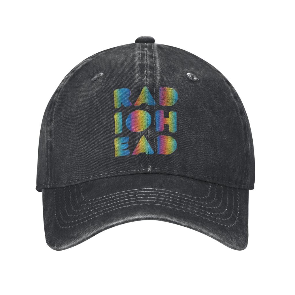 Vintage Radiohead Baseballkappen Unisex Stil Used Denim Kopfbedeckung Outdoor-Aktivitäten Geschenkmützen Kappe