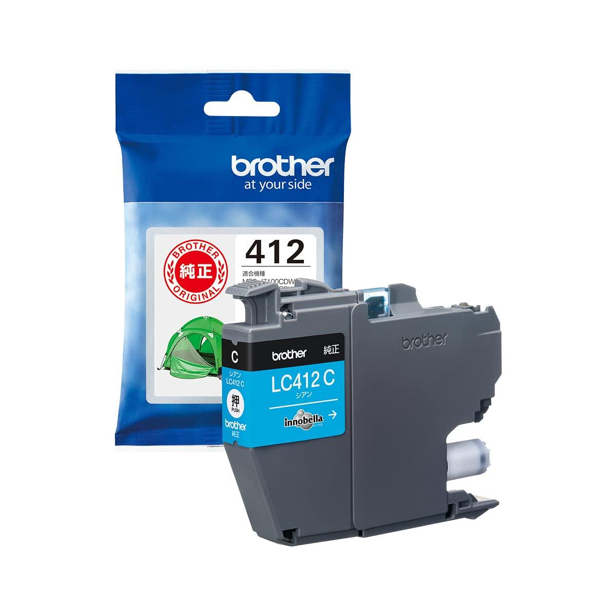 

[Brother Genuine] Brother Industries Cyan Ink Cartridge LC412C Compatible Models: MFC-J7300CDW, MFC-J7100CDW, and Other Small