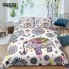 Home Living Luxury Elephant Boho Print 2/3Pcs Soft Duvet Cover Pillowcase Queen And King Size Kids Bedding Set Eu/Us/Au Size