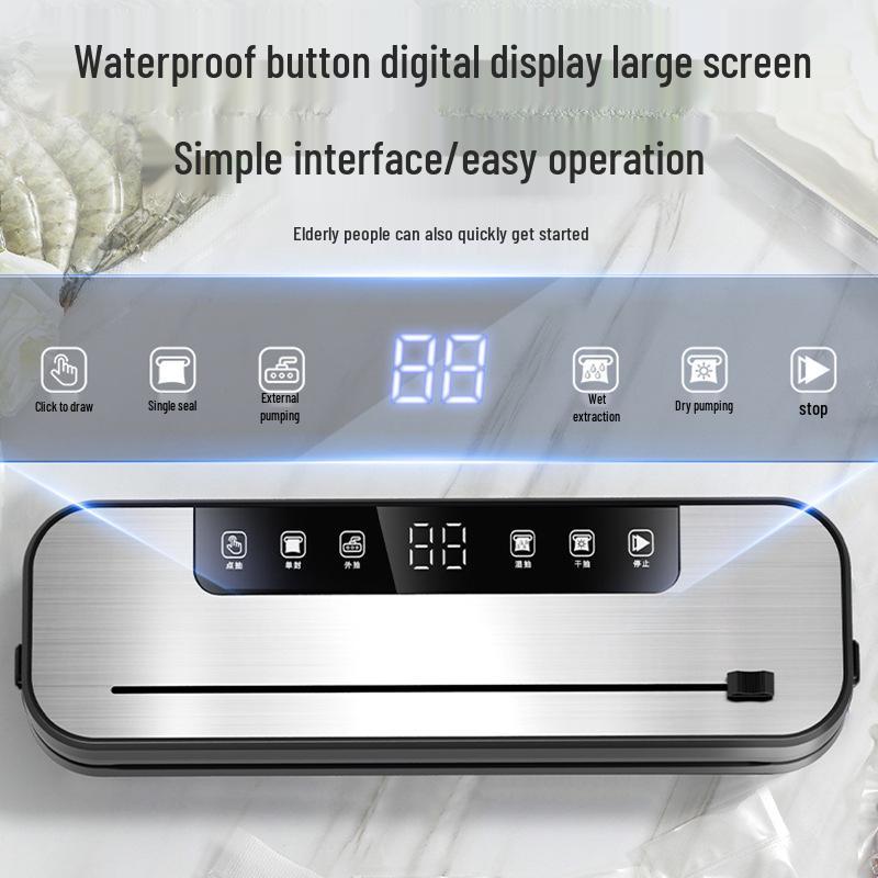 Automatic Vacuum Sealer for Home & Commercial Use - Food Preservation & Packaging Machine