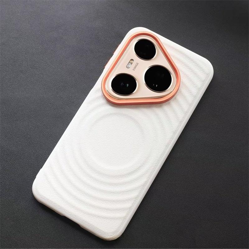 Magnetic Case For Huawei Pura 80 Pro 70 Ultra Pura70 80 Pro+ Magnets 3D Wave Leather Phone Back Cover Shockproof Bumper