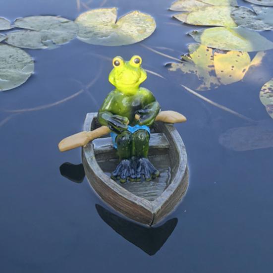 Yousheng Resin Pond Frog Statue Garden Animal Miniatures Water Decoration Landscape Figurine Outdoor Flower Pots Decorative Sculpture