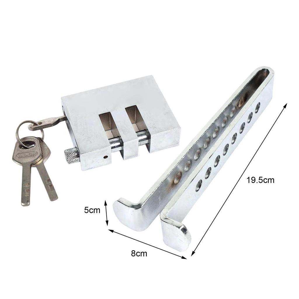 Generic Car Brake Pedal Lock Sturdy Professional Multifunctional with 3 Keys