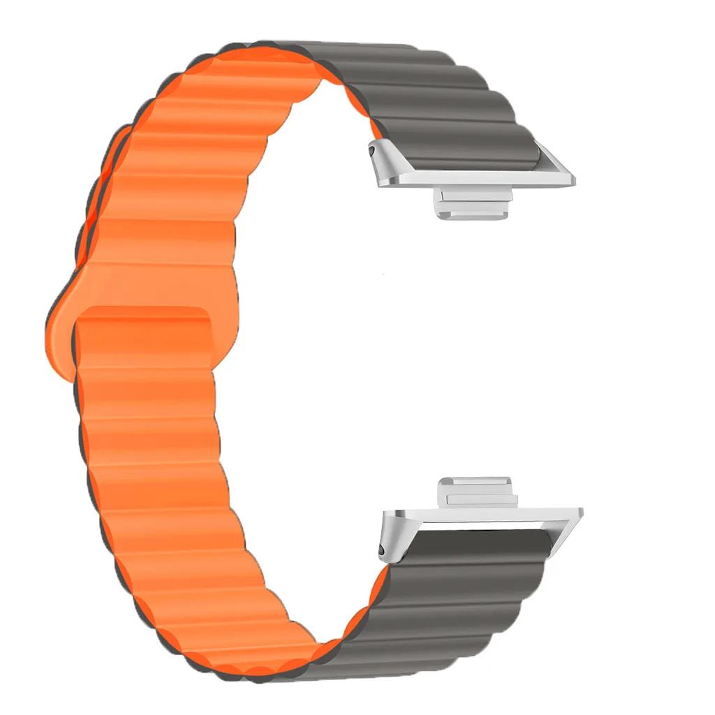 Silicone Strap For Huawei Watch Fit4 Magnetic Loop Band Watchband Correa Men Women Sport Bracelet For Huawei Fit3 2 Accessories