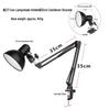 Space-saving E27 Universal Desk Lamp: Student Eye Protection Reading Light for Home or Bedside.