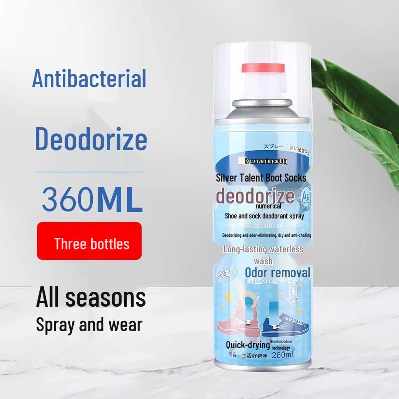 Shoe & Sock Deodorant Spray - Odor Eliminator with Silver Ion