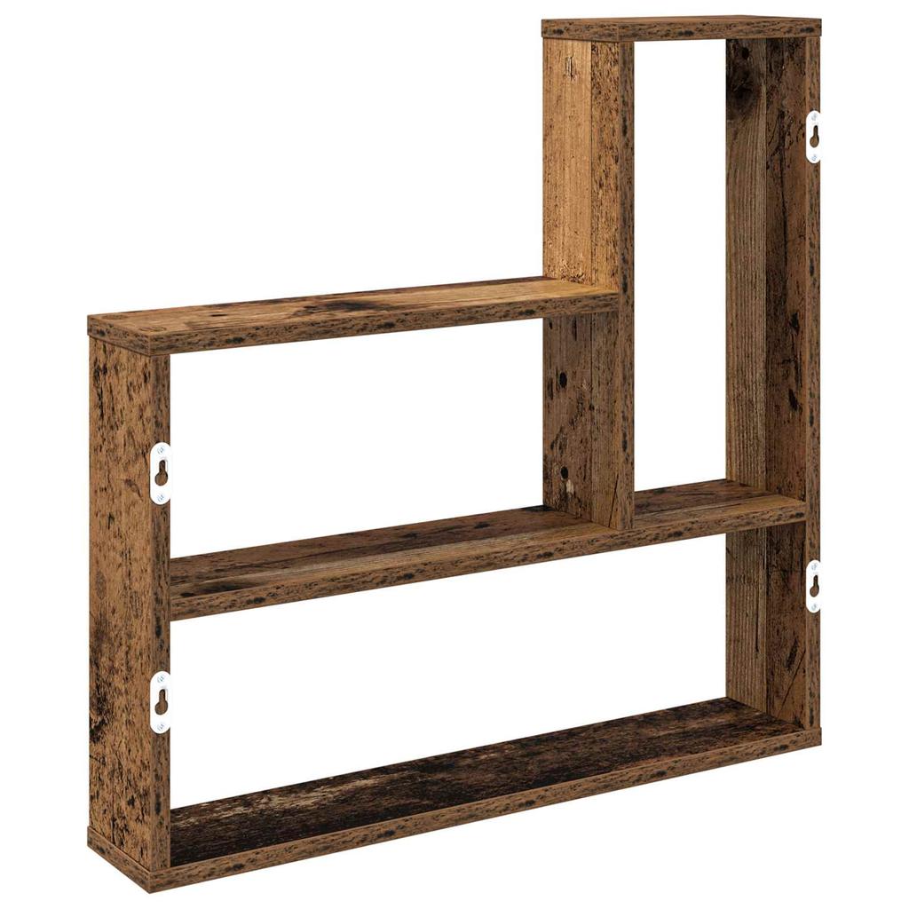 Wall Shelf Reclaimed Wood 60 x 11 x 60 cm Engineered Wood