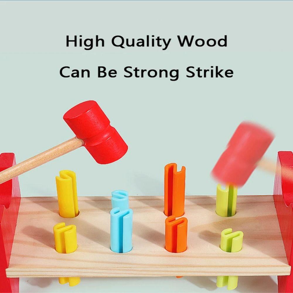 Pounding Toy Mallet Hammering Pounding Toy Simulation Montessori Nail Screw Games  Kids Gifts