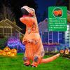 KASTOBS Inflatable Dinosaur Tyrannosaurus Halloween Perfect for New and for Adults and Children Sizes Costume, Cosplay, Rex, Costume, Air-Filled,