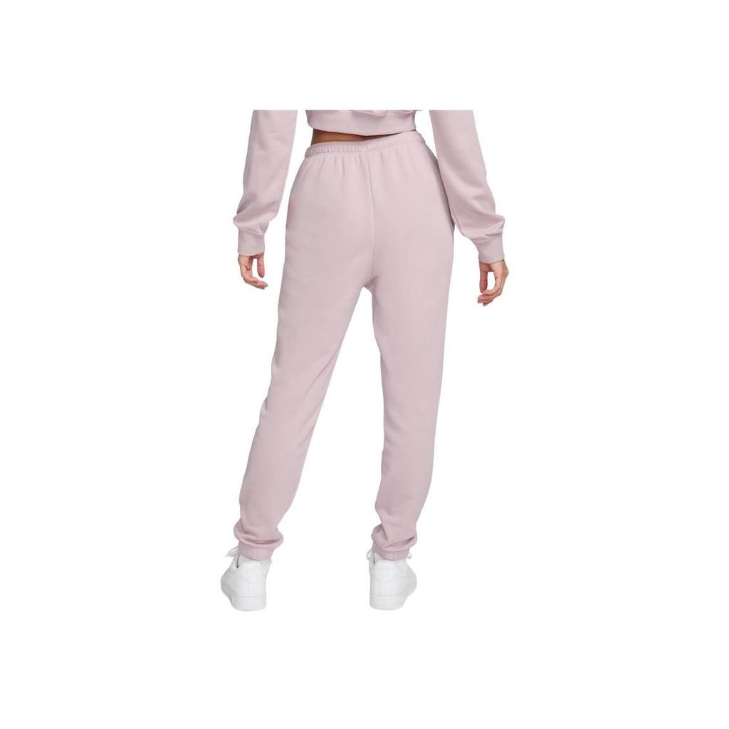 Nike Pantaloni de trening tricotați cu talie medie, culoare uni, pentru femei, roz, FN2435-019