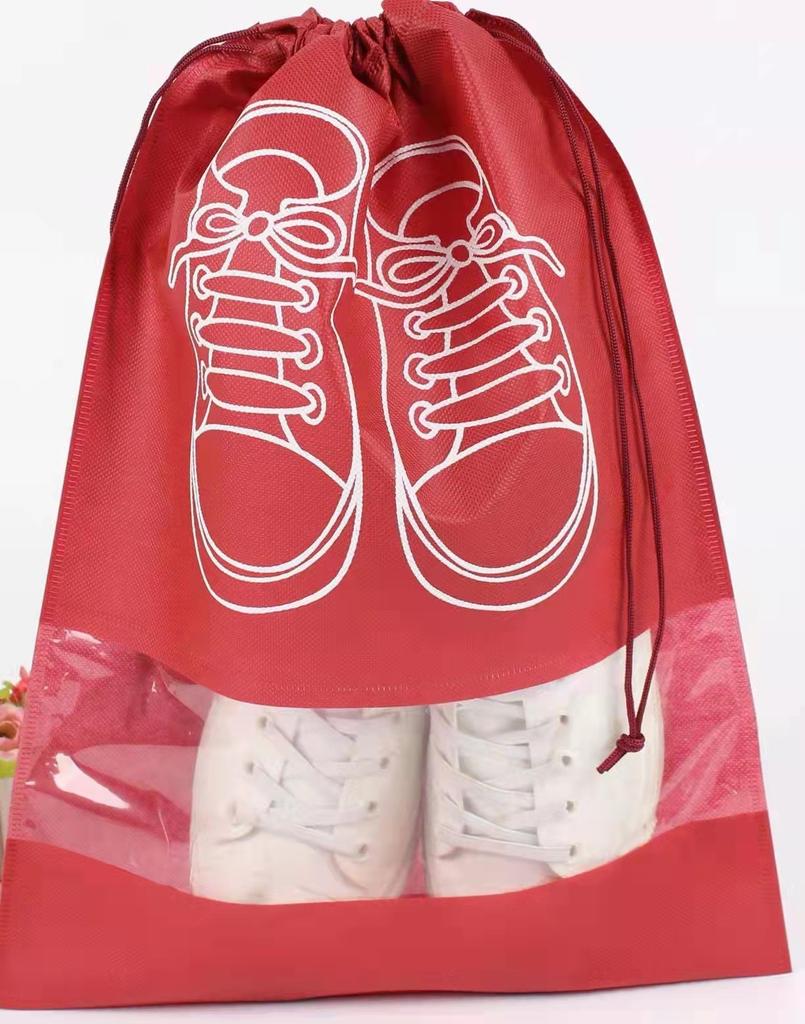 2PCS Portable Shoes Storage Bags Travel Dustproof Drawstring Bag Shoes Storage Organizer Home Organization for Men and Women