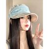 New French Striped Newsboy Hat Octagonal Hat Female Bow Celebrity Hat