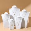 Human Shape Necklace Display Stand Velvet Cloth Ornament Holder Jewelry Show Rack  Home Showcase