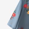 ZANZEA Women Floral Print Casual 3/4 Sleeve Loose Cardigan Blouse