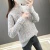 Podzim Zima Kašmírový svetr Dámské pulovry Volné kašmírové svetry Dámský svetr s dlouhým rukávem Dívčí