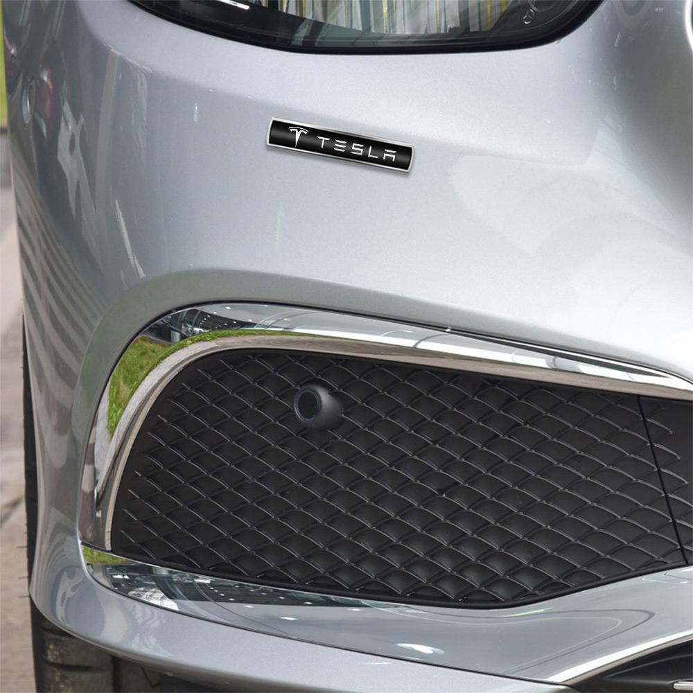 1pcs Metal Emblem Car Body Side Rear Trunk Fender Stickers Decoration For Tesla Model 3 Model S Model X Coil Mod WYE Roadster