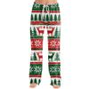 Women's Christmas Print Casual Pants with No Pockets