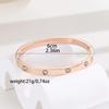 High-End Titanium Steel Women's Bracelets with Diamonds - Fashionable European & American Design, Non-Fading, Niche Style