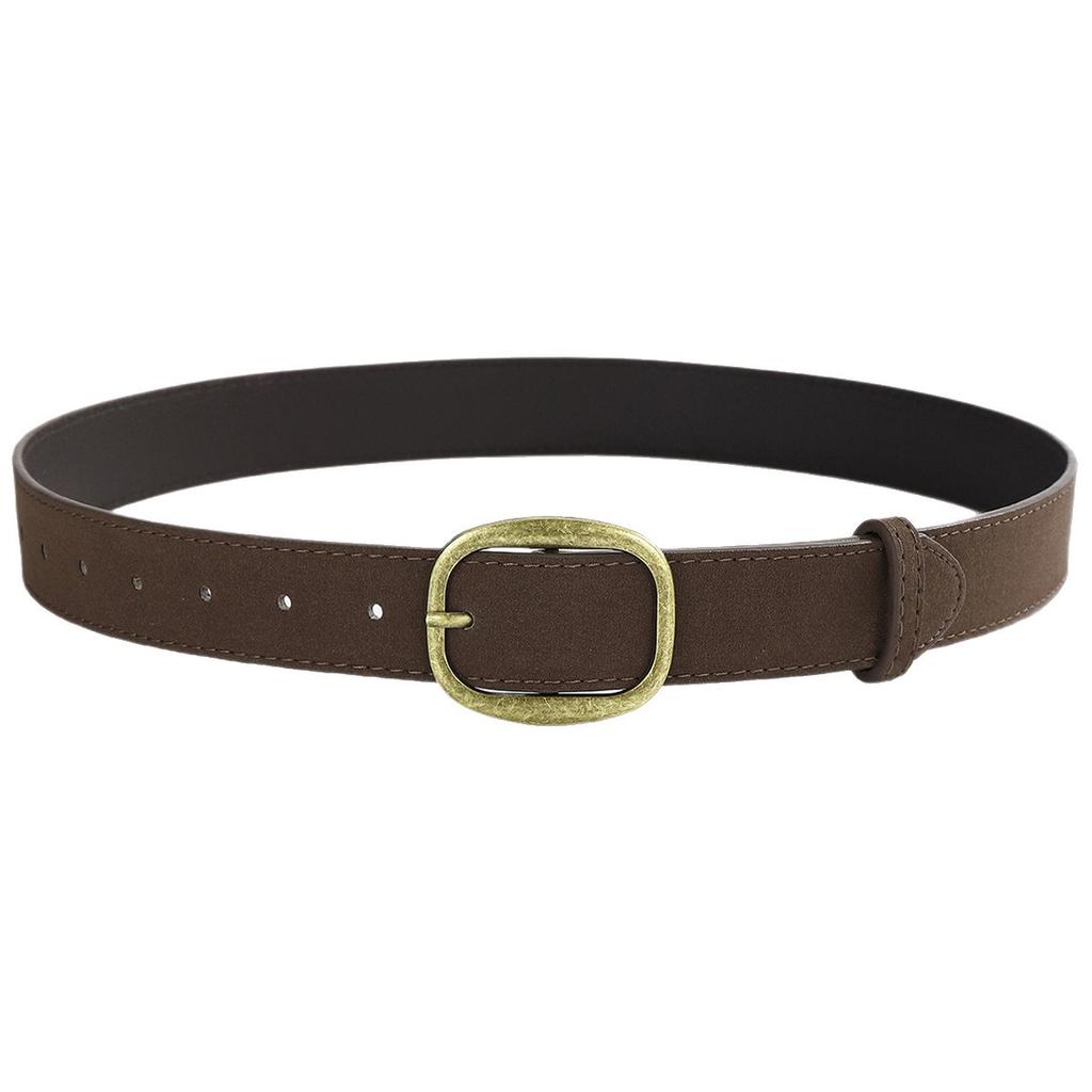 Trendy American Retro Buckle Wide Women’s Belt Unique Versatile Elegant and Sophisticated; Decorative Belt to Pair with Jeans