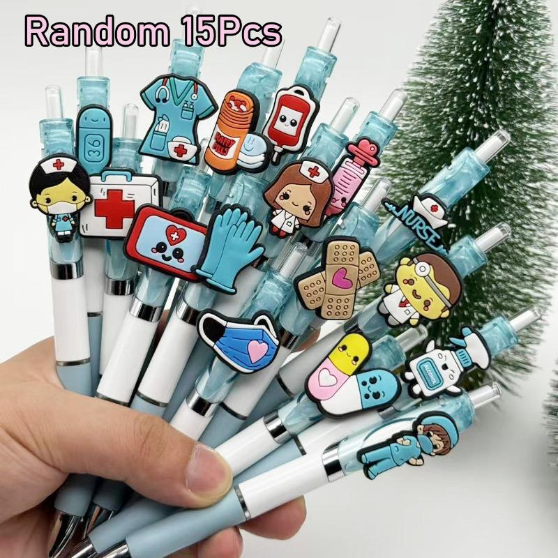 

15Pcs Ballpoint Pen, Medical Series Neutral Pen, Suitable for Doctors, Nurses, and Students To Use. Party Gifts Stationery Random style 15Pcs
