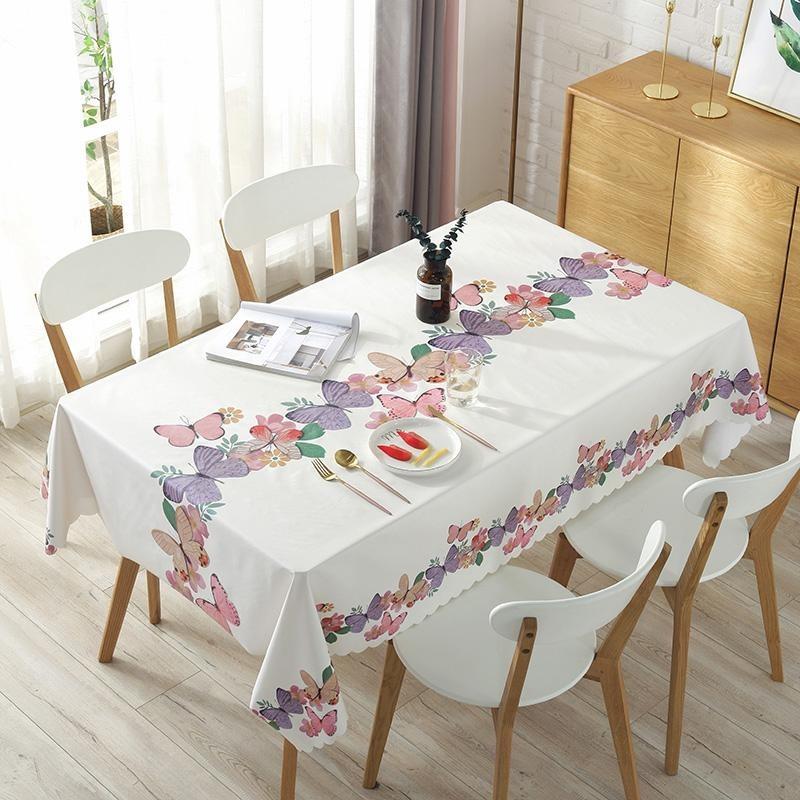 New Printe Rectangle Round Table Cloths Waterproof  Plastic PVC Oilproof Tablecloths Table Cover Home Decor Christmas Tablecloth