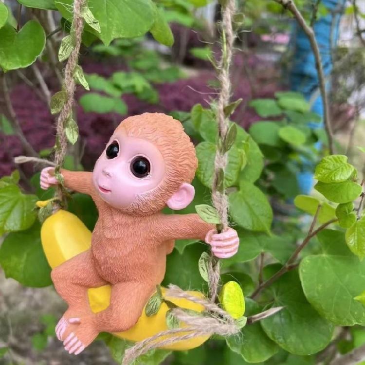 Monkey Pots Hangers, Artisanal Planter Pots Hangers Home Accent for Flower Pots Living Space Shop Display Item