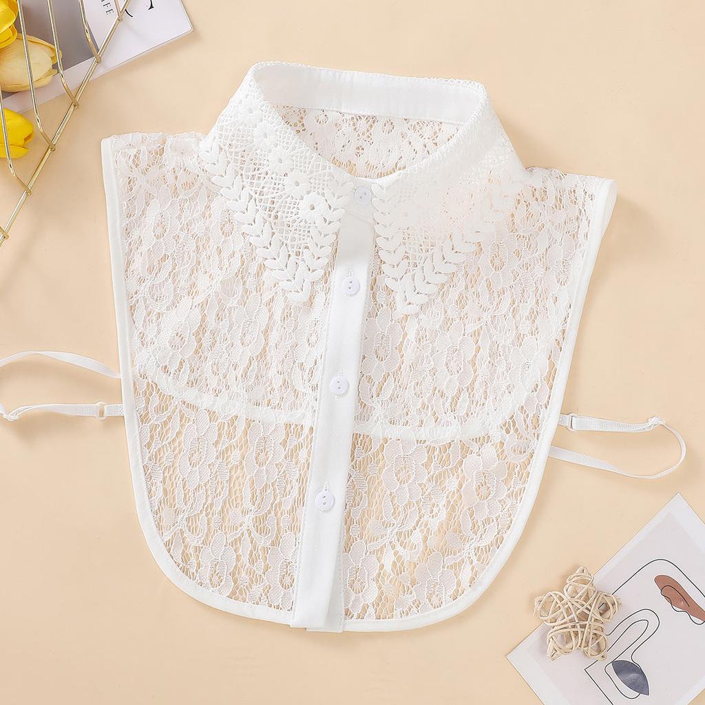Hollow Embroidered Collar, Lace Fake Collar, Elegant, Fashionable, Personalized, Versatile, Detachable Fake Collar