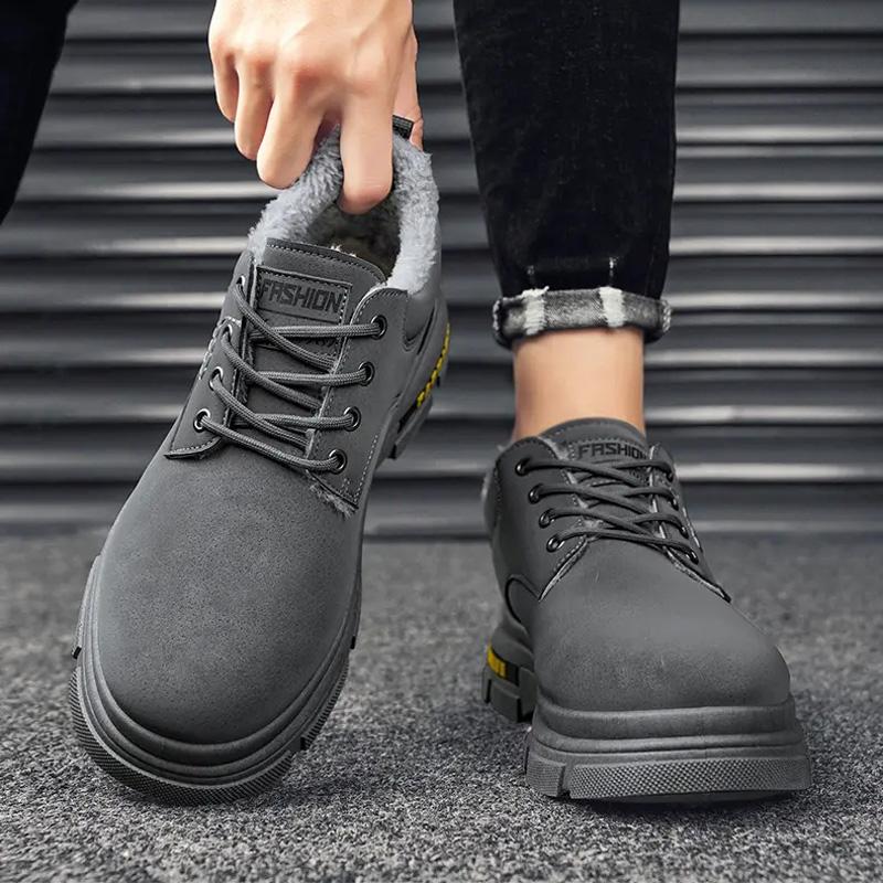 Низкие ботинки из утолщенного хлопка и бархата — фото 6