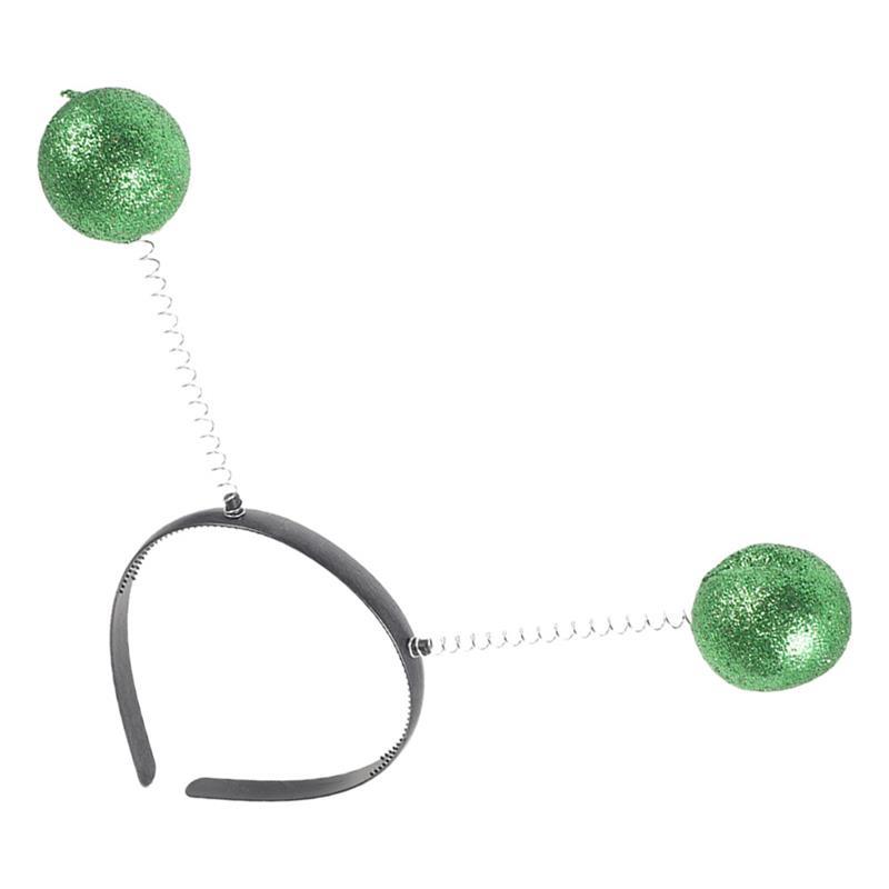 

Antenna Green Headband Cosplay Hoop Eyes Hair Korean Version Of The Cute Quirky Creative Long Tentacles Snail Two Hairband зелений