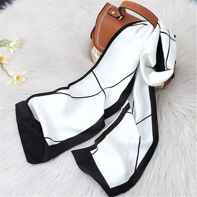 SCARF with Print, Women' Long Elegant SCARF Like a Tie